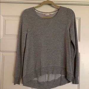 Anthropologie grey sweatshirt